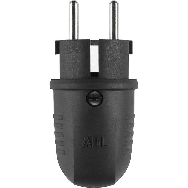 ABL Original Winkelstecker 1508 SK+F/B Gummi sw